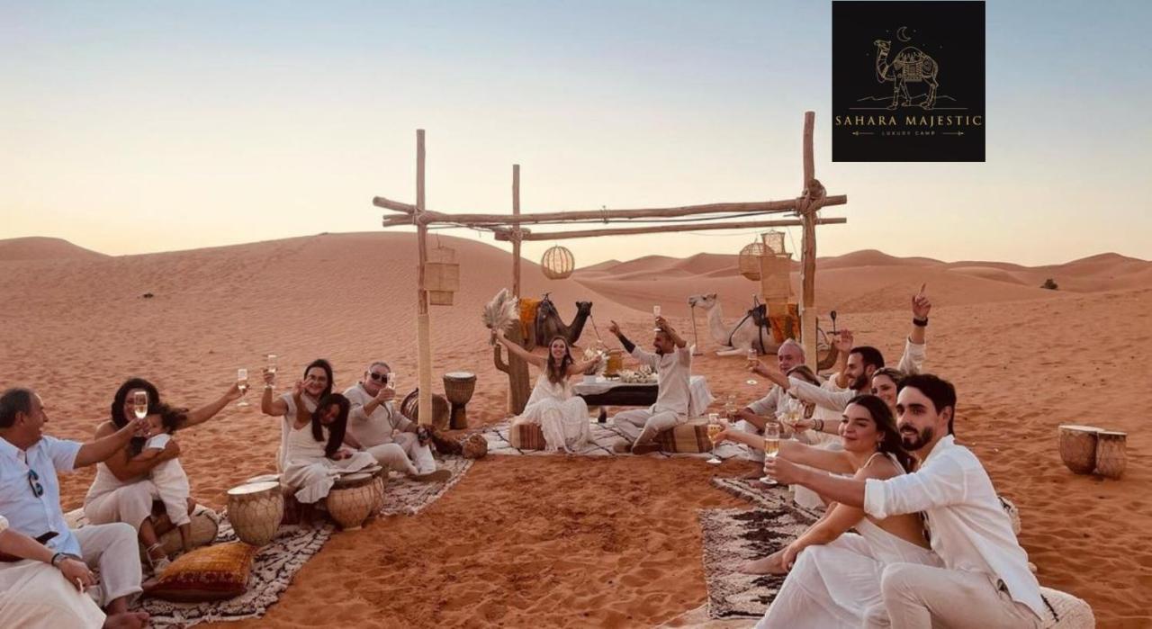 Sahara Majestic Luxury Camp Hotel Merzouga Exterior photo Desert safari
